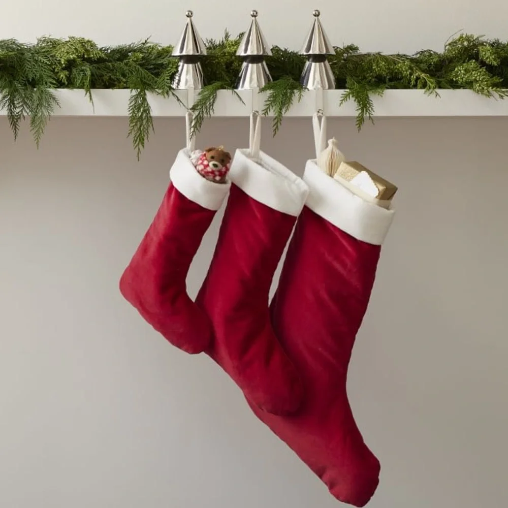 West elm Velvet Stocking, large